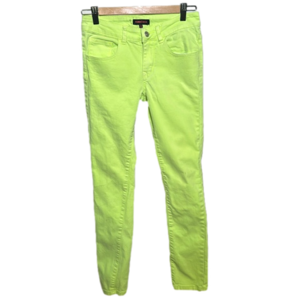 Nameless Neon Green Skinny Jean Size 28